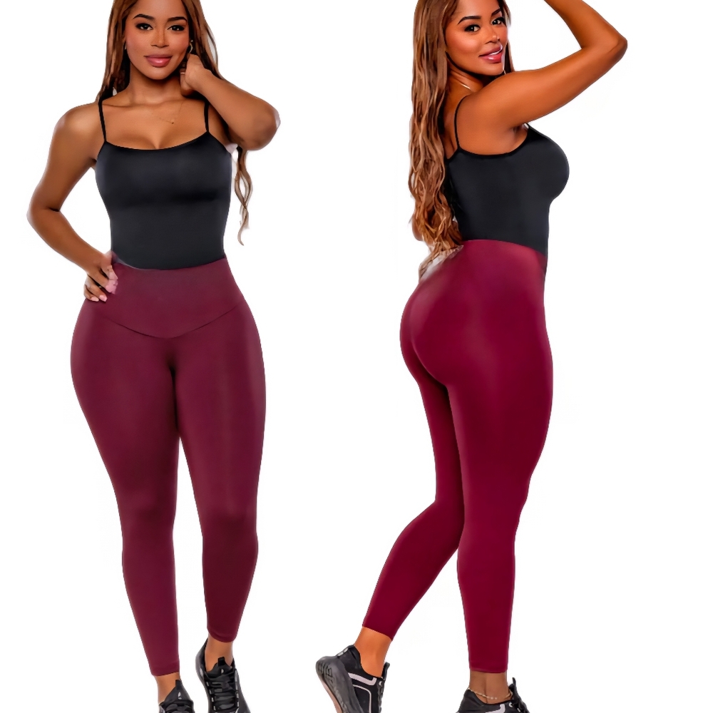 Leggings con Faja Stagmi Colombianas Tummy Control High Waist Butt Shaper New! - Picture 4 of 17